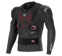 Alpinestars Bionic Pro V3 Plasma Chaqueta protectora, negro-rojo, tamaño XL para Hombres