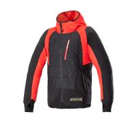 Alpinestars Chaqueta Con Capucha Híbrida MO.ST.EQ Black Flame Red, Talla: XL