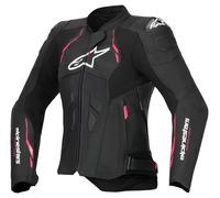 alpinestars Chaqueta de cuero de mujer Dusk Negro/Rosa 38 mujeres