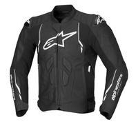 Alpinestars Dusk, chaqueta de cuero 56 male Negro/Blanco