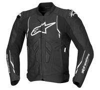 alpinestars Chaqueta de cuero Dusk Negro/Blanco 50 hombres