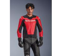 Alpinestars Chaqueta De Cuero GP Force V2 Air Red Red Fluo, Talla: 52