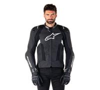 Alpinestars Chaqueta De Cuero Missile V3 Black White, Talla: 48