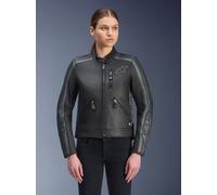 Alpinestars Chaqueta De Cuero Stella Dyno Black Tar Gray Dark Gray, Talla: XL