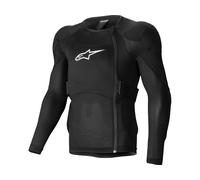 Alpinestars A-Impact Plasma Chaqueta protectora de manga larga, negro-blanco, tamaño M para Hombres