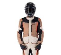 Alpinestars Chaqueta ST-1 Impermeable Dark Khaki Sand Black Red Fluo, Talla: XXL