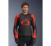 Alpinestars Chaqueta T-Stunt Air Black Red Fluo Dark Red, Talla: M