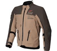 Alpinestars AMT-8 Stretch Drystar XF Chaqueta textil de moto impermeable, marrón, tamaño 3XL para Hombres