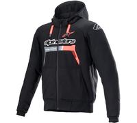 Chaqueta Alpinestars Chrome Ignition Negro y rojo fluor M