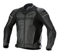 Alpinestars GP Force Chaqueta de cuero para motocicleta, negro, tamaño 48