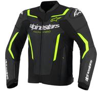 ALPINESTARS Chaquetas GP Force V2 Leather Airflow Black / Yellow Fluo 48