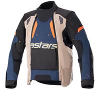Chaqueta de moto Alpinestars Halo Drystar Azul oscuro-caqui-naranja-negro M