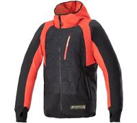 Alpinestars MO.ST.EQ Hybrid Chaqueta textil de motocicleta, negro-rojo, tamaño 3XL para Hombres