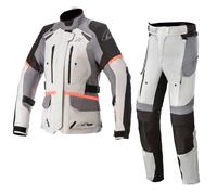 ALPINESTARS Chaquetas + pantalones Pack Stella Andes V3 Drystar Lady Ice Gray / Dark Gray / Black / Coral