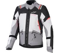 Alpinestars Stella Andes V4 Drystar Chaqueta textil de motocicleta impermeable para damas, gris oscuro/negro/naranja, Talla XXL