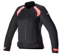 Chaqueta de moto Alpinestars Stella Eloise Air 2 Mujer Negro-Rosa Flúor XS