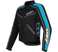 Alpinestars Stella T-Dyno Air Chaqueta textil de moto para mujer, negro-azul, tamaño XL