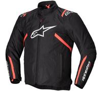 Alpinestars T-SPS V2 chaqueta textil impermeable para motocicleta, negro-rojo, tamaño 4XL para Hombres