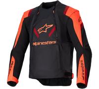 Alpinestars T-Stunt Air Jacket Negro Rojo Fluo Rojo Oscuro