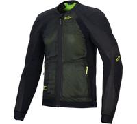 Alpinestars Troop-Air Chaqueta protectora, negro-amarillo, tamaño 3XL para Hombres