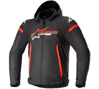 Alpinestars Zaca, chaqueta textil impermeable XL male Negro/Rojo Claro/Blanco