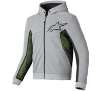 Alpinestars Chrome Air Sport Hoodie, chaqueta textil 4XL male Gris/Negro/Amarillo Neón