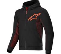 Sudadera Alpinestars Chrome Air Sport Negro y rojo fluor 4XL