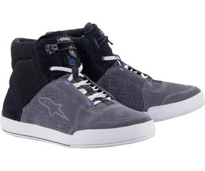 Alpinestars Chrome Air Zapatillas de motociclismo, negro-gris, tamaño 42 para Hombres