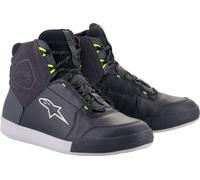 Alpinestars Chrome Drystar Zapatos de motocicleta impermeables, negro-gris, tamaño 47 para Hombres