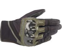 Alpinestars Chrome Guantes de motocicleta, negro-verde, tamaño XL para Hombres