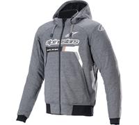 Alpinestars Chrome Ignition Chaqueta textil para motocicleta, Gris/Negro/Blanco, Talla 3XL
