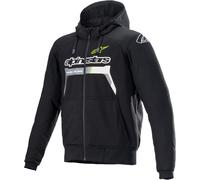 Alpinestars Chrome Ignition Chaqueta textil para motocicleta, negro/amarillo, Talla M