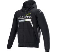 Alpinestars Chrome Ignition Chaqueta textil para motocicleta, negro/amarillo, Talla S