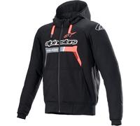 Alpinestars Chrome Ignition Chaqueta textil para motocicleta, negro/rojo, Talla XL