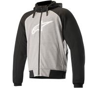 Alpinestars Chrome Sport Sudadera con capucha de motocicleta, gris, tamaño 3XL para Hombres