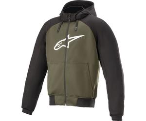 Alpinestars Chrome Sport, Sudadera con capucha zip S male Negro/Verde Claro