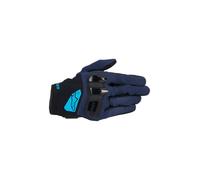 Alpinestars Chrome V2 - Guantes de equitación urbana Flexibilidad y ventilación mejoradas, compatible con pantalla táctil XL, azul oscuro/océano hawaiano