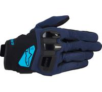 Alpinestars Chrome V2 Guantes de moto, negro/azul, Talla XL