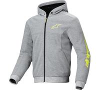 Alpinestars Chrome V2, sudadera con cremallera XL male Gris/Amarillo Neón