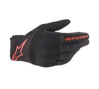 Alpinestars Cobre Ligero Guantes para Motocicleta Negro Rojo Fluo
