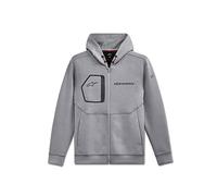 Alpinestars, Convex Tech Fleece, Sudadera con Capucha Y Cremallera, Brezo Gris, XXL, Hombre