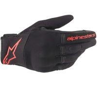 Alpinestars Copper Guantes de motocicleta, negro/rojo, Talla XL