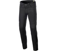 Alpinestars Copper V3 Denim Pantalones textiles de motocicleta, negro, Talla 34