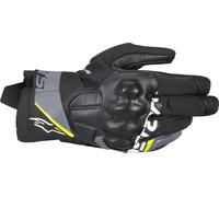Alpinestars Corozal V3 Drystar Guantes de moto impermeables, negro-gris-amarillo, tamaño XL para Hombres