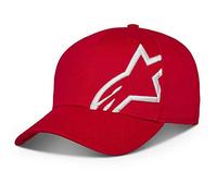 Alpinestars, Corp Snap 2, Gorra De Beisbol, Rojo Blanco, Os, Hombre