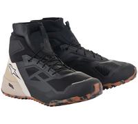 Alpinestars CR-1 Zapatos de moto, negro/marrón, Talla 13 (47)