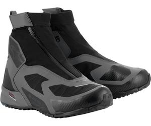 Alpinestars CR-8 Gore-Tex Zapatos de motocicleta impermeables, negro/gris/azul, Talla 11