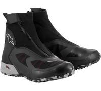 Alpinestars CR-8 Gore-Tex Zapatos de motocicleta impermeables, negro/gris/rojo, Talla 11