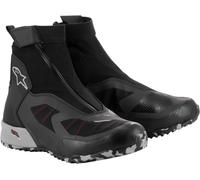 Alpinestars CR-8 Gore-Tex Zapatos de motocicleta impermeables, negro/gris/rojo, Talla 12