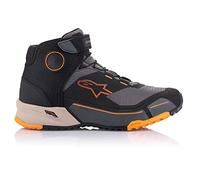Alpinestars CR-X Drystar Riding Shoes (8.5) (BLACK/LIGHT BROWN/ORANGE)